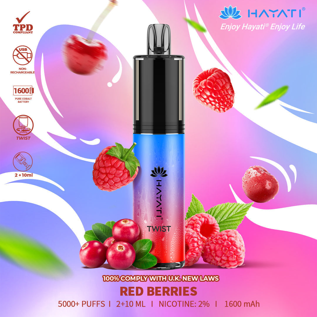 Hayati Twist 5000 Puffs Box of 5 Disposable Vape