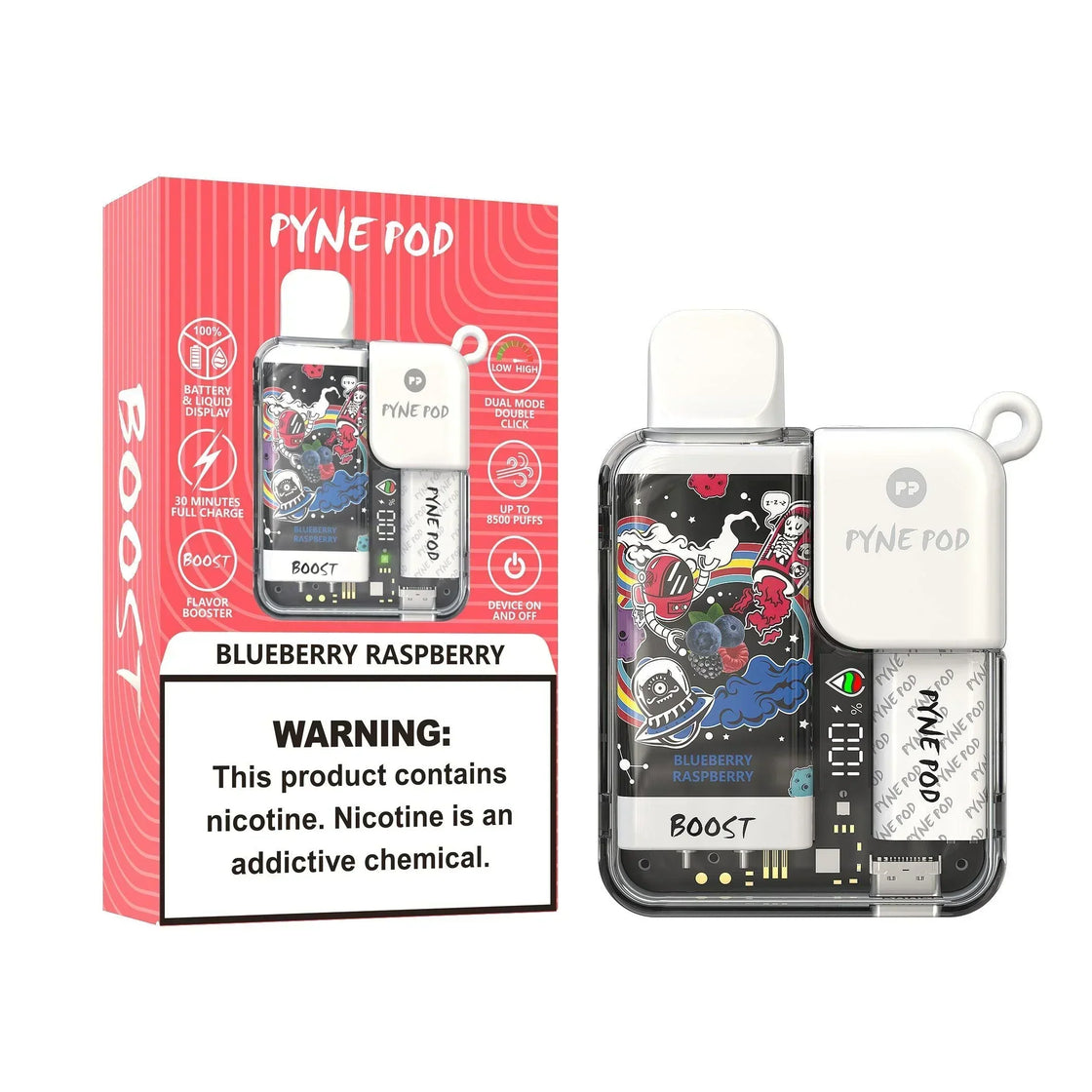 Pyne Pod Boost 8500 Puffs Disposable Vape (Box of 10)