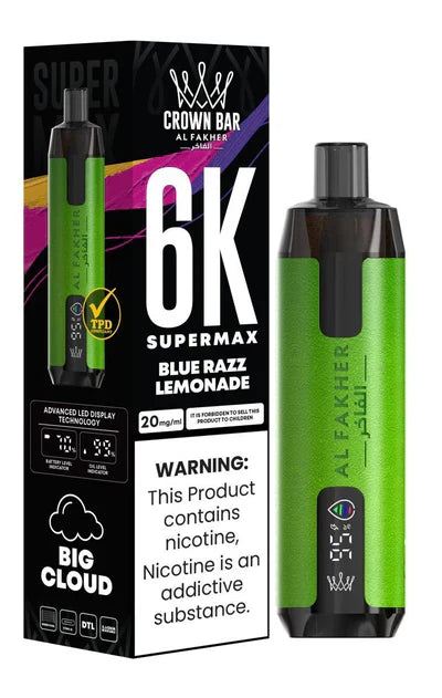 Al Fakher Supermax 6000 Puffs Disposable Vape (Box of 10)