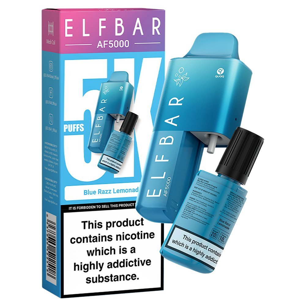 Elfbar AF5000 Puffs Disposable Vape Device - Box of 10 - #Simbavapeswholesale#