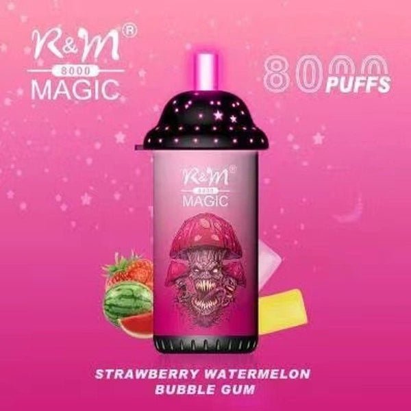 RandM Magic 8000 Strawberry Watermelon Bubble Gum flavour