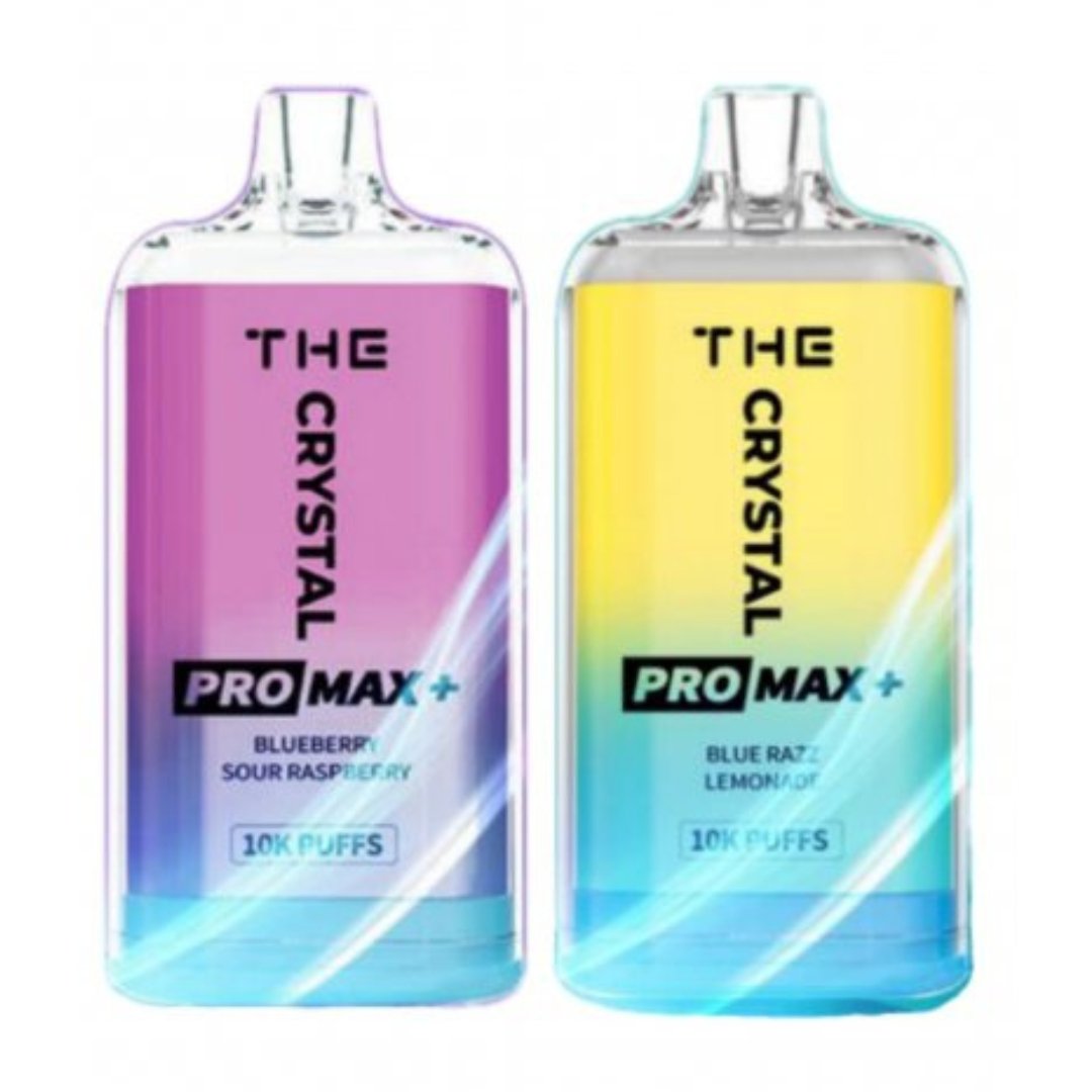 The Crystal Pro Max + 10000 Blueberry Sour Raspberry, Blue Razz Lemonode Flavours