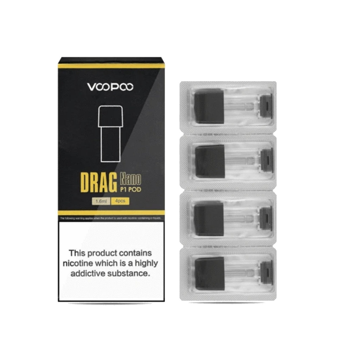 Voopoo Drag Nano Replacement Pod | 4 Pack