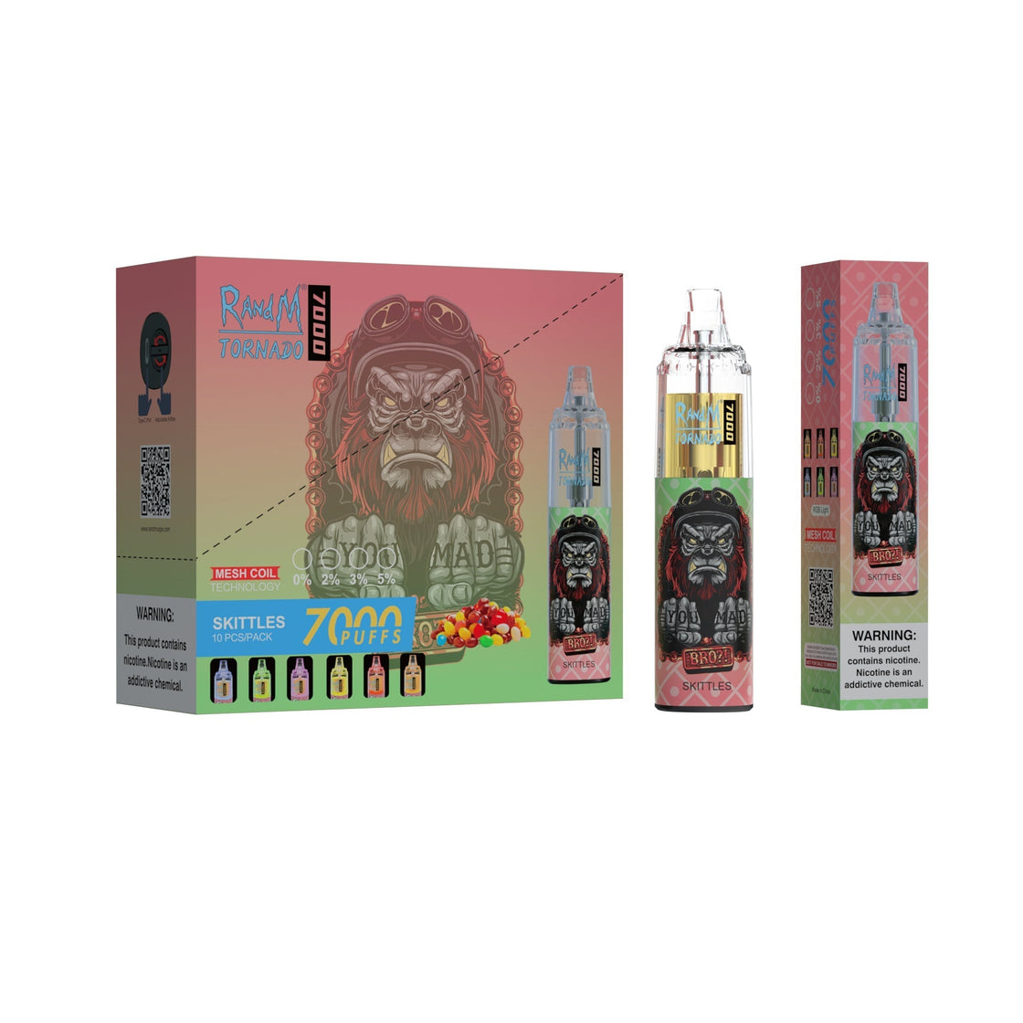 RAndM Tornado 7000 Puffs Disposable Vape (Pack of 10)