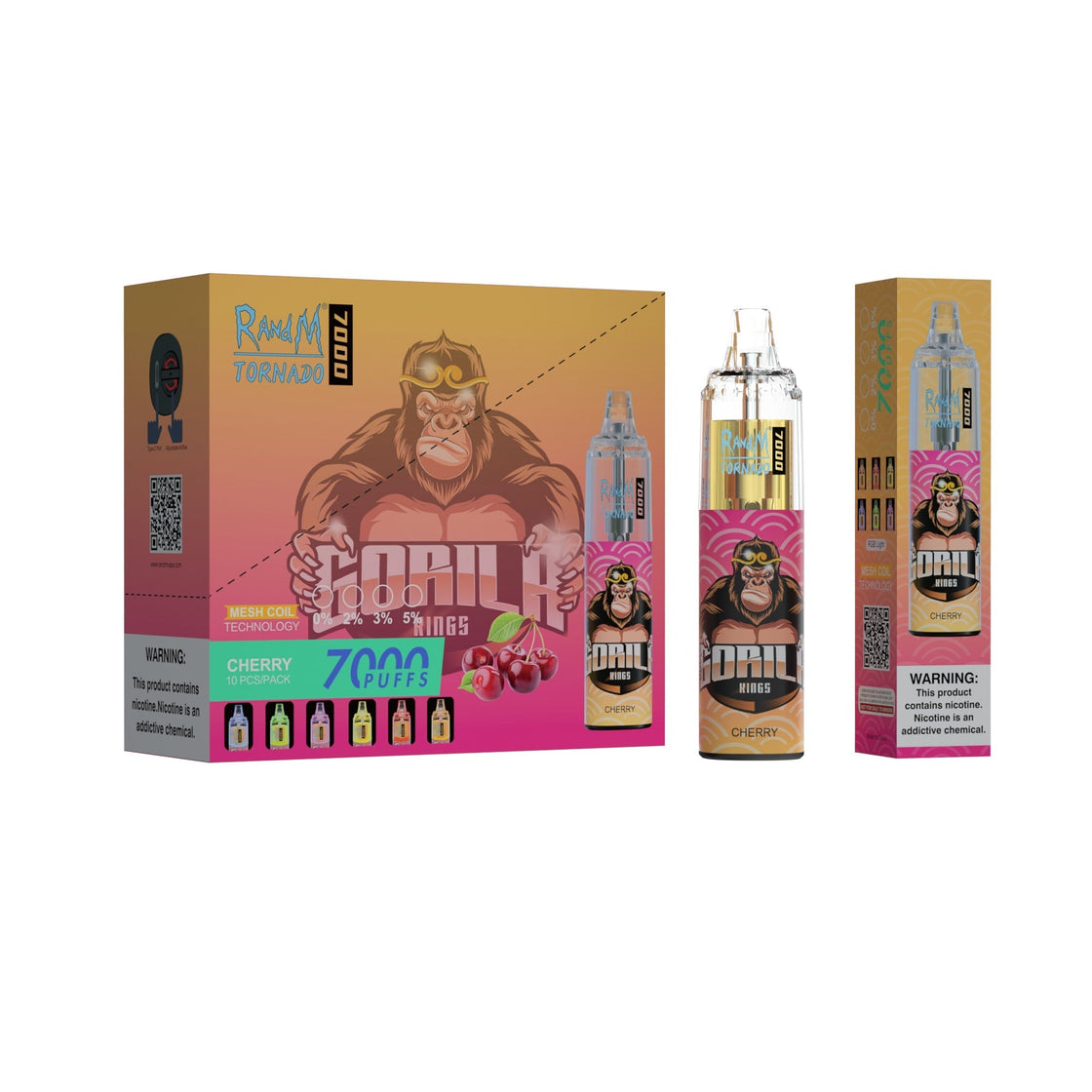 RAndM Tornado 7000 Puffs Disposable Vape (Pack of 10)