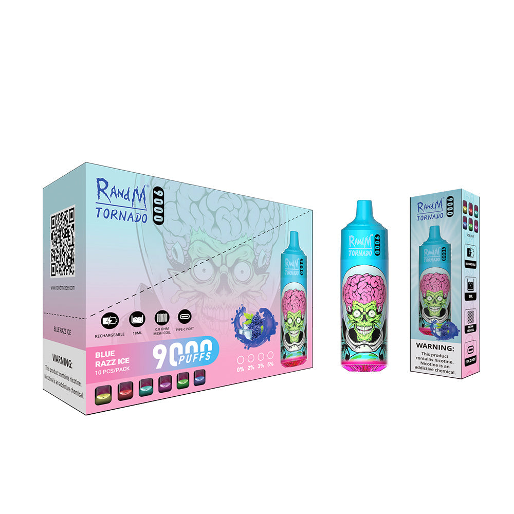 RAndM Tornado 9000 Puffs Disposable Vape (Caja de 10)