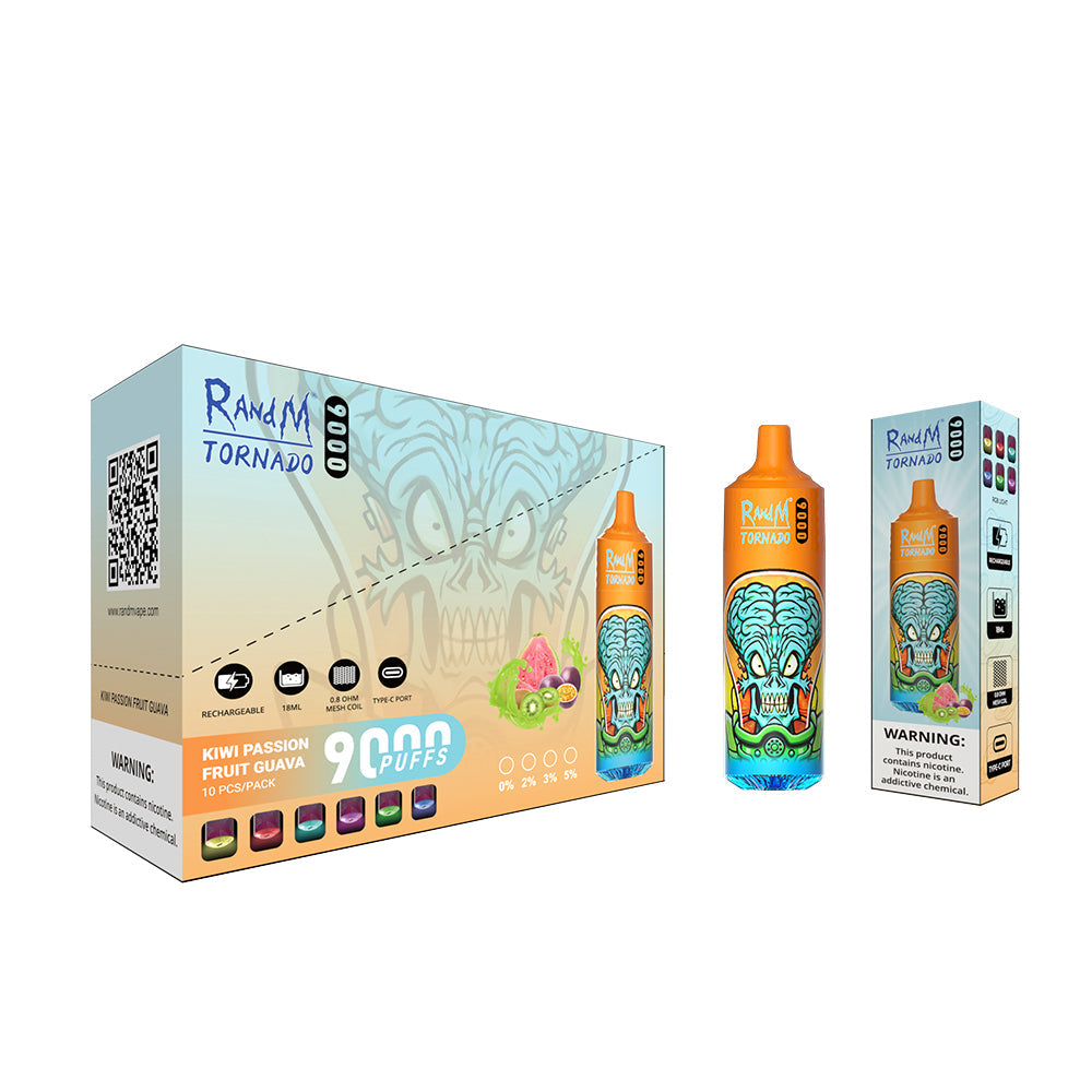 RAndM Tornado 9000 Puffs Disposable Vape (Caja de 10)