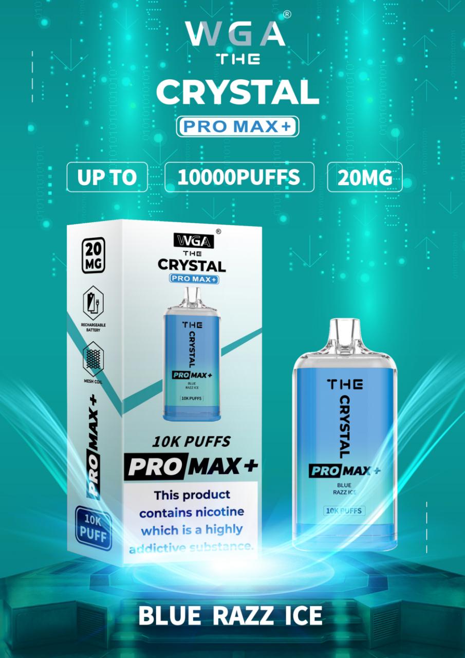 The Crystal Pro Max + 10000 Disposable Vape Pod (Caja de 10)