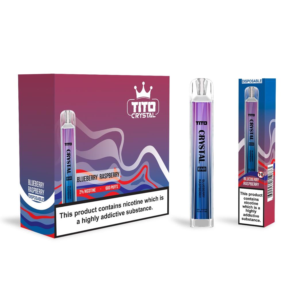 Tito Crystal Bar Vape Pen 600 Puffs (Caja de 10)