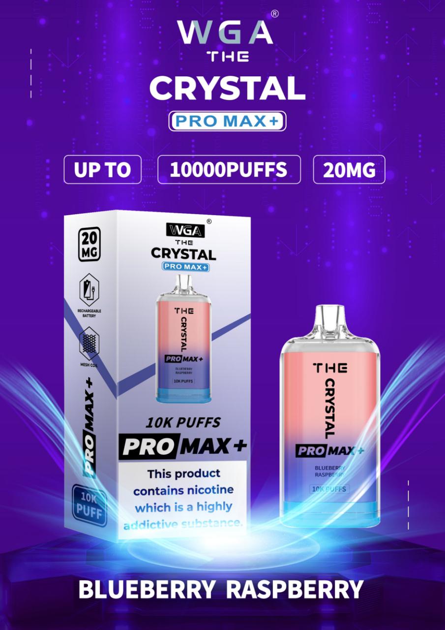 The Crystal Pro Max + 10000 Disposable Vape Pod (Caja de 10)