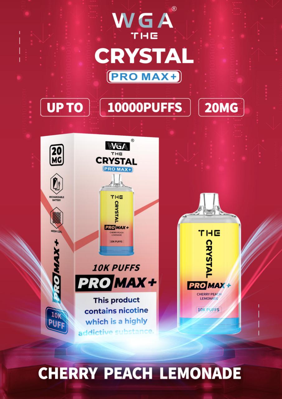 The Crystal Pro Max + 10000 Disposable Vape Pod (Caja de 10)