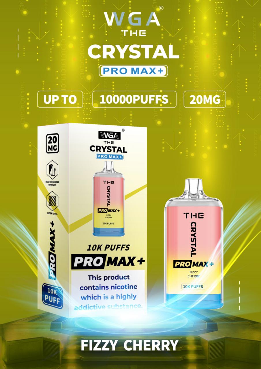 The Crystal Pro Max + 10000 Disposable Vape Pod (Caja de 10)