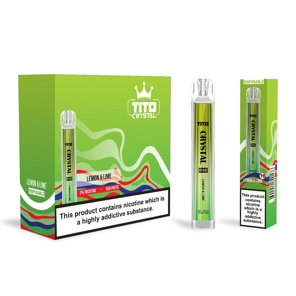 Tito Crystal Bar Vape Pen 600 Puffs (Caja de 10)