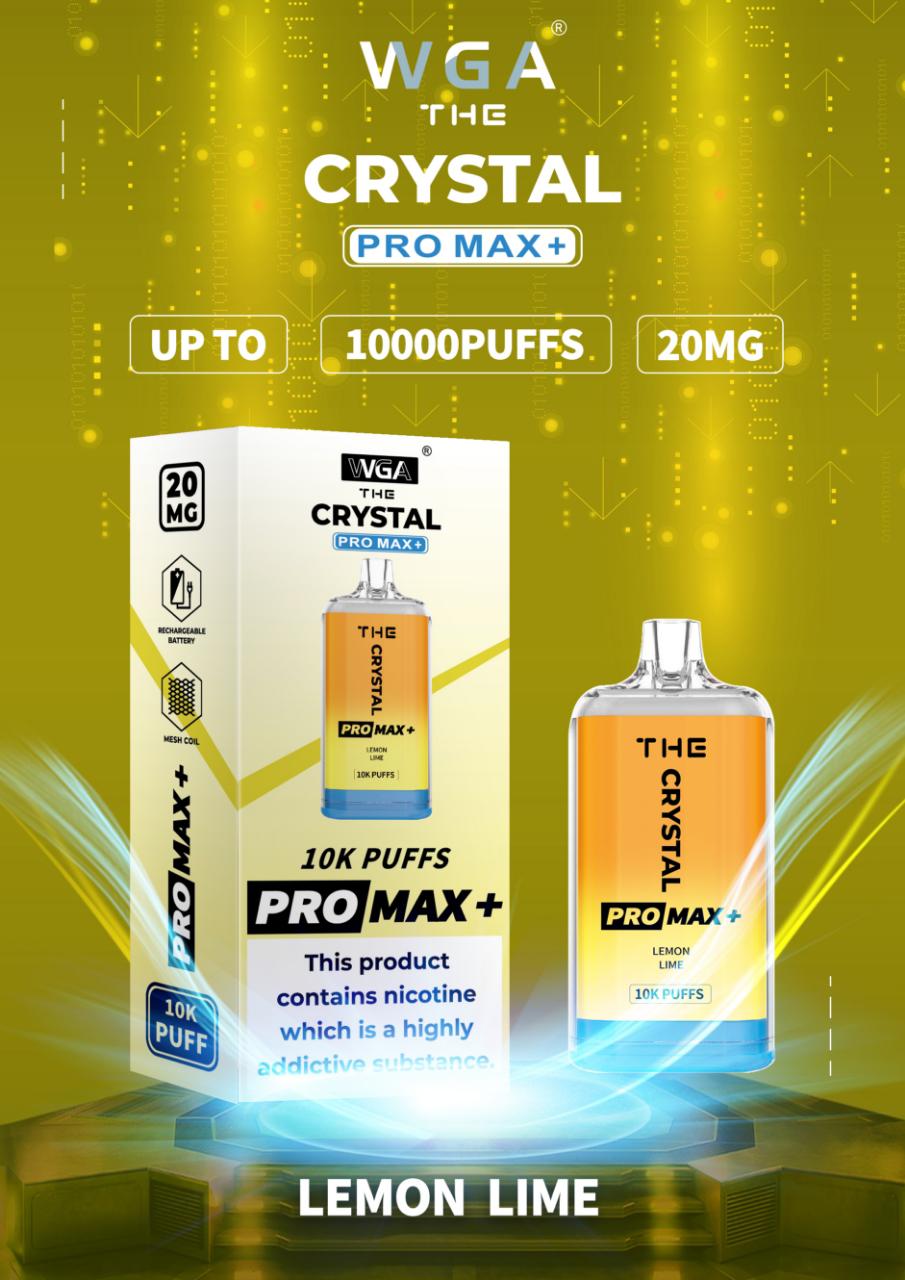 The Crystal Pro Max + 10000 Disposable Vape Pod (Caja de 10)