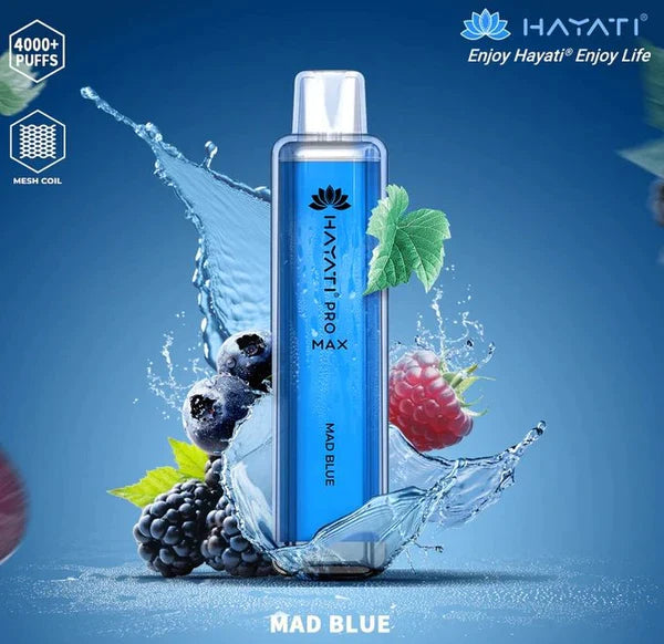 Hayati Crystal Pro Max 4000 Puffs (Caja de 10)