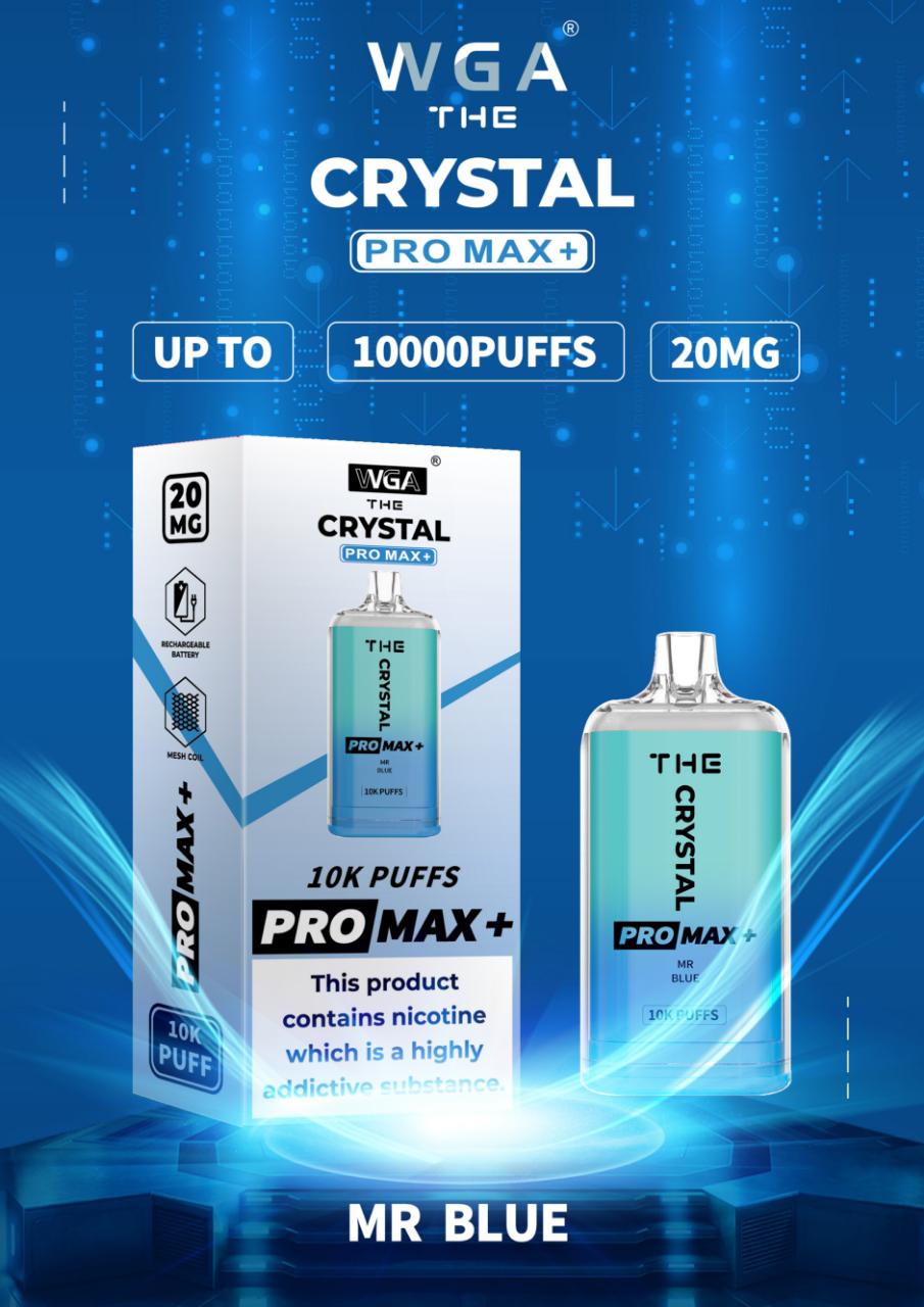 The Crystal Pro Max + 10000 Disposable Vape Pod (Caja de 10)