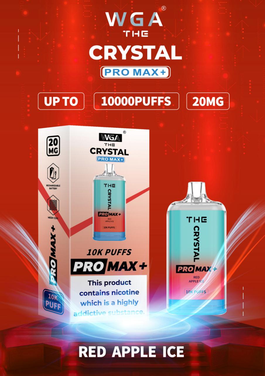 The Crystal Pro Max + 10000 Disposable Vape Pod (Caja de 10)