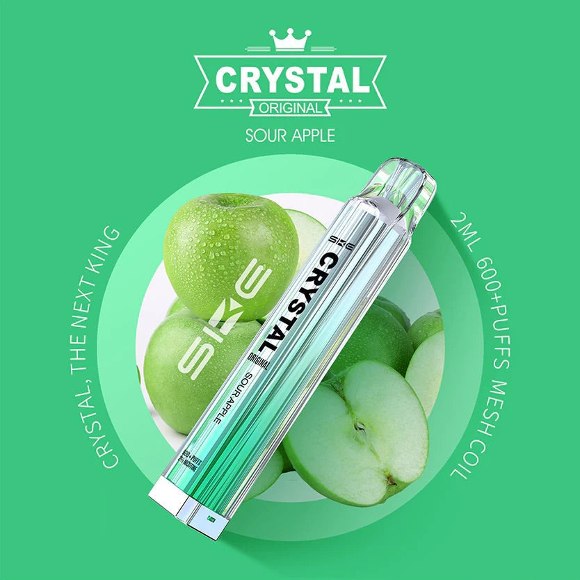 SKE Crystal Bar 600 Puffs Disposable Vape (Caja de 10)