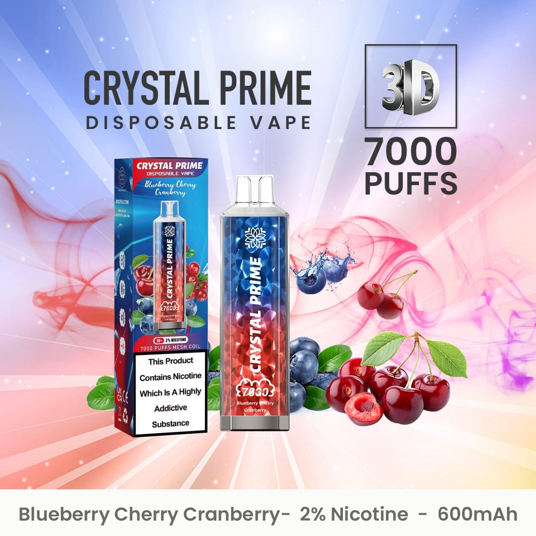 Crystal Prime 7000 Disposable Vape Puff Pod Device (Caja de 10)