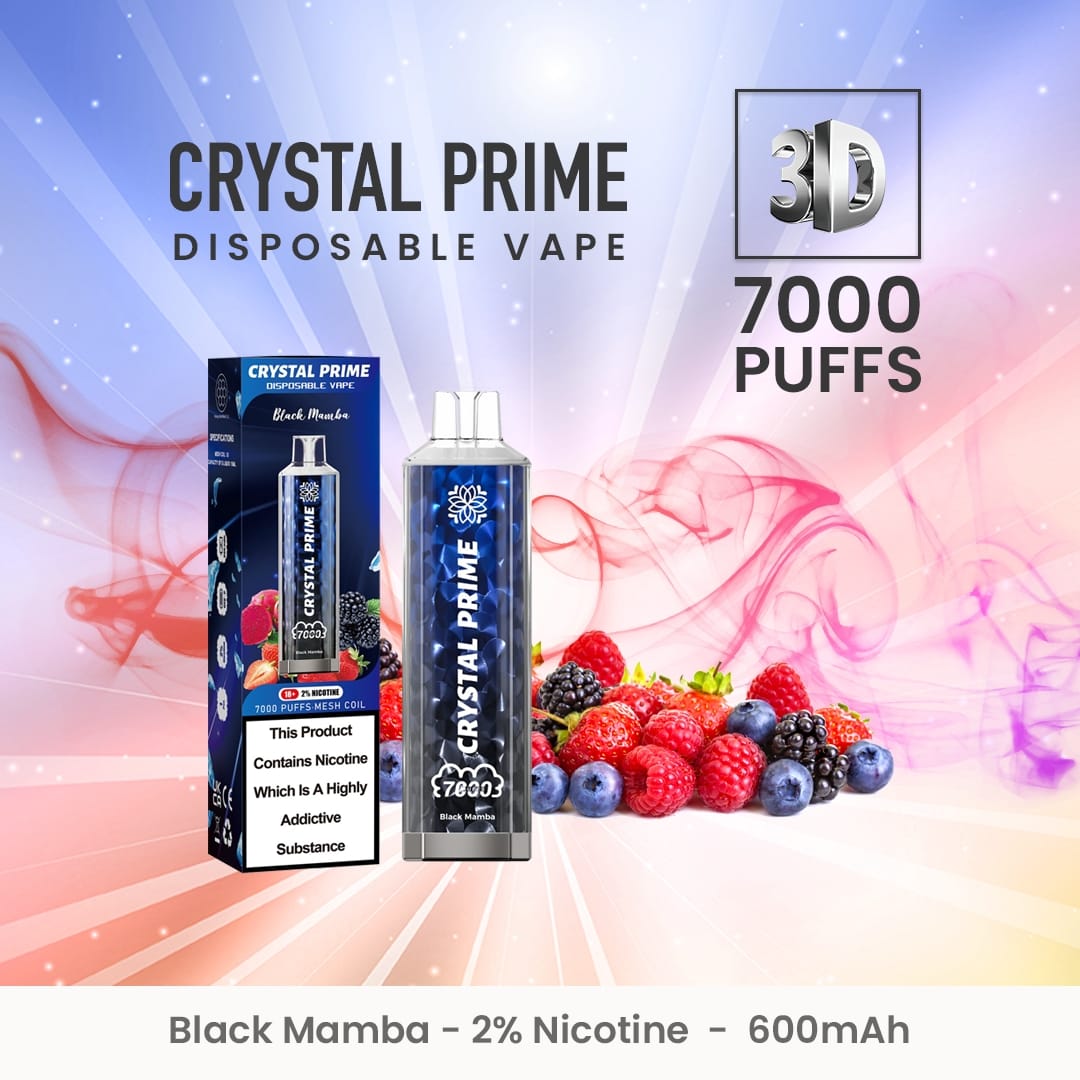 Crystal Prime 7000 Disposable Vape Puff Pod Device (Caja de 10)