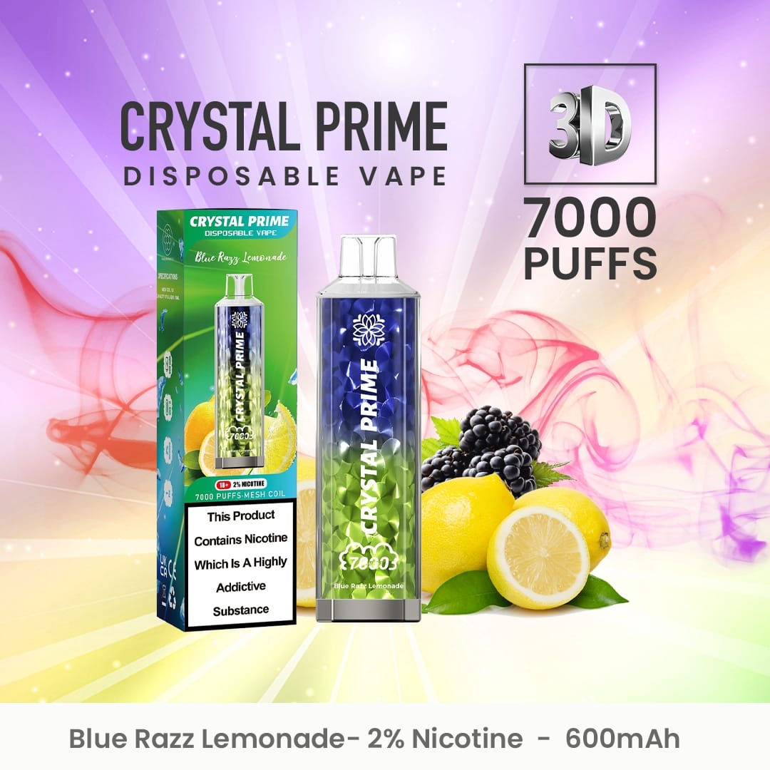 Crystal Prime 7000 Disposable Vape Puff Pod Device (Caja de 10)