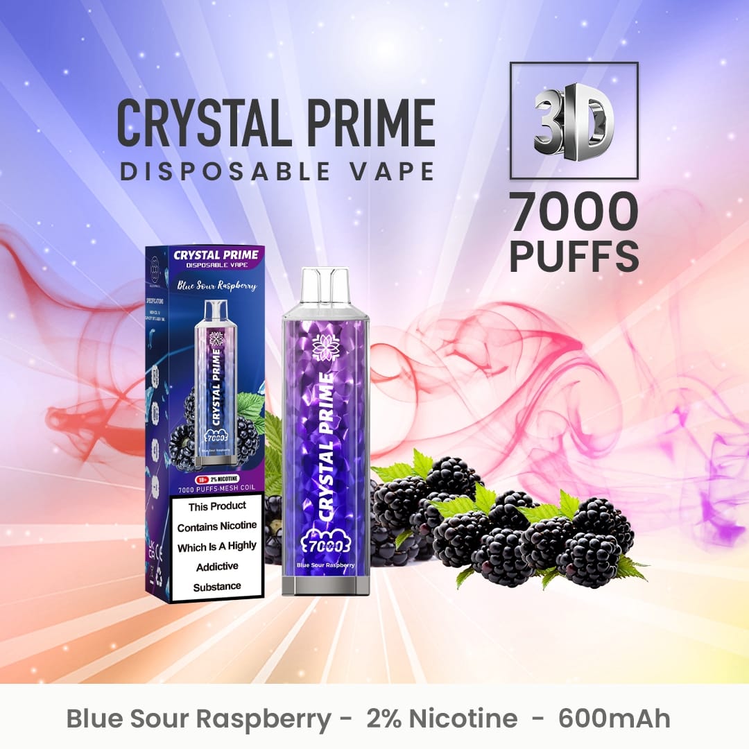 Crystal Prime 7000 Disposable Vape Puff Pod Device (Caja de 10)