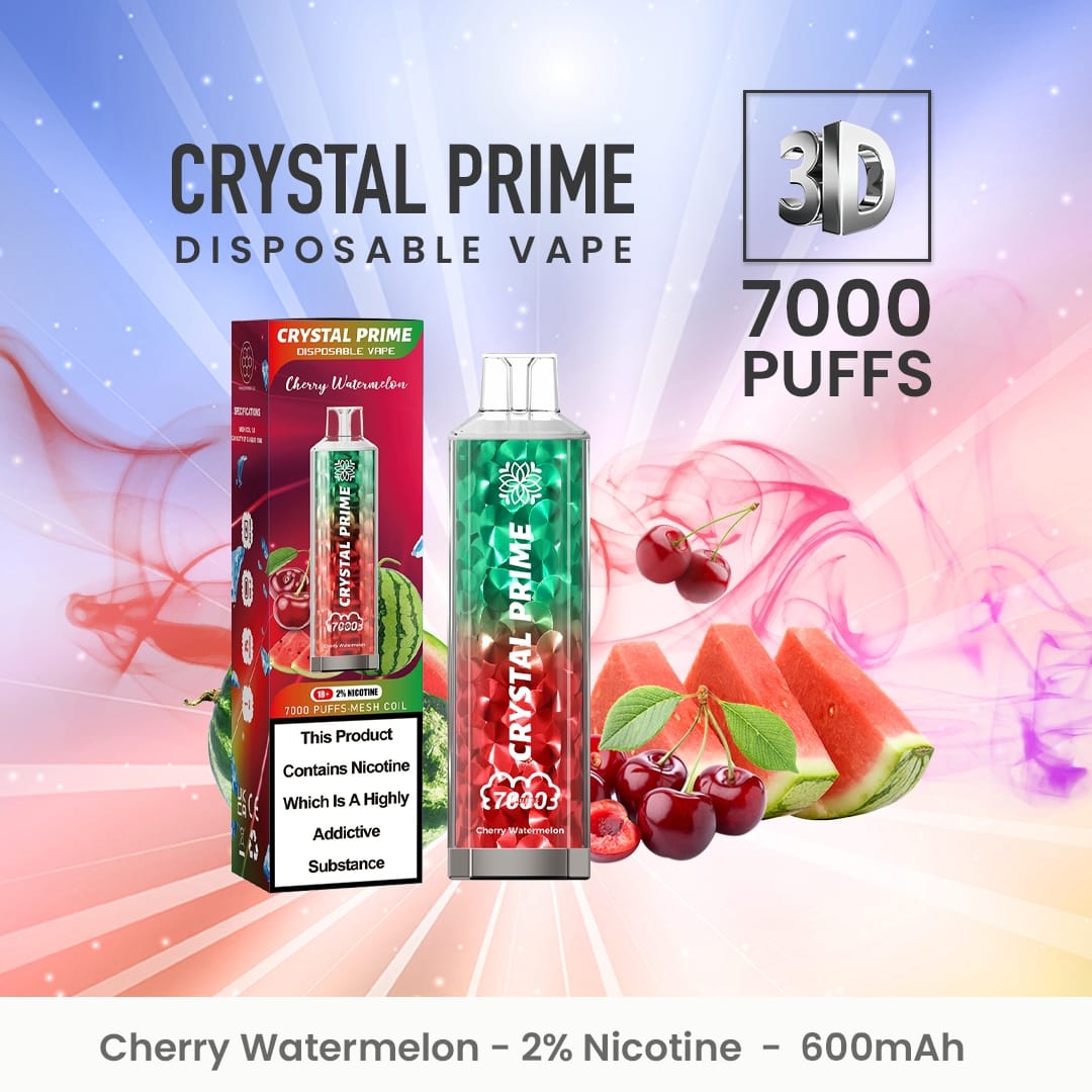 Crystal Prime 7000 Disposable Vape Puff Pod Device (Caja de 10)