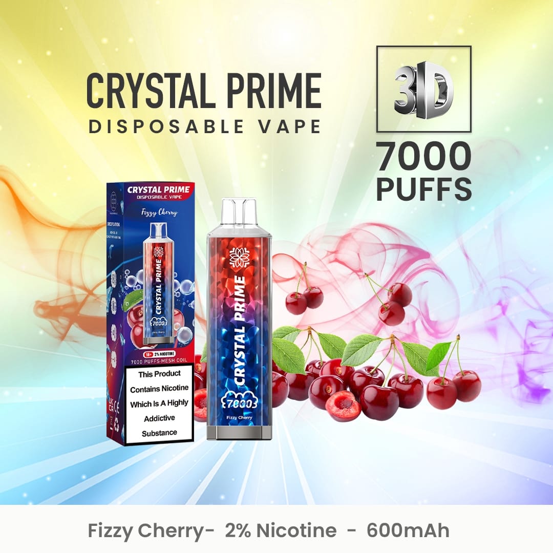 Crystal Prime 7000 Disposable Vape Puff Pod Device (Caja de 10)