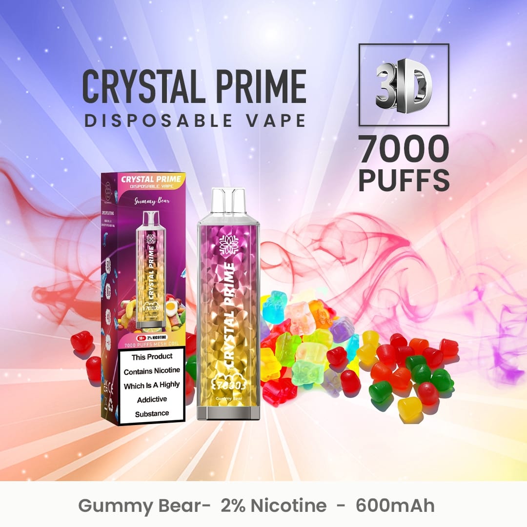 Crystal Prime 7000 Disposable Vape Puff Pod Device (Caja de 10)