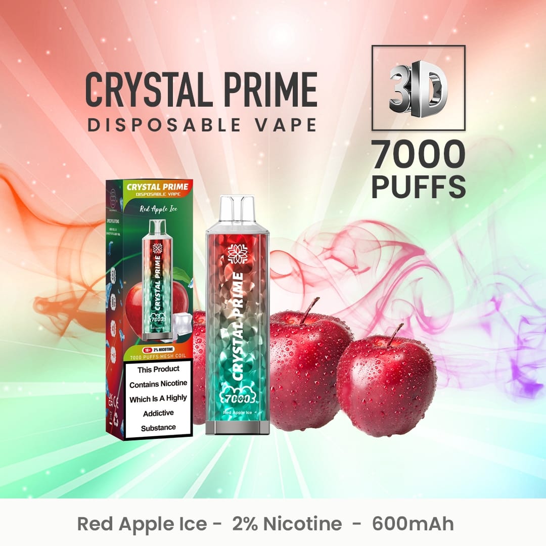 Crystal Prime 7000 Disposable Vape Puff Pod Device (Caja de 10)