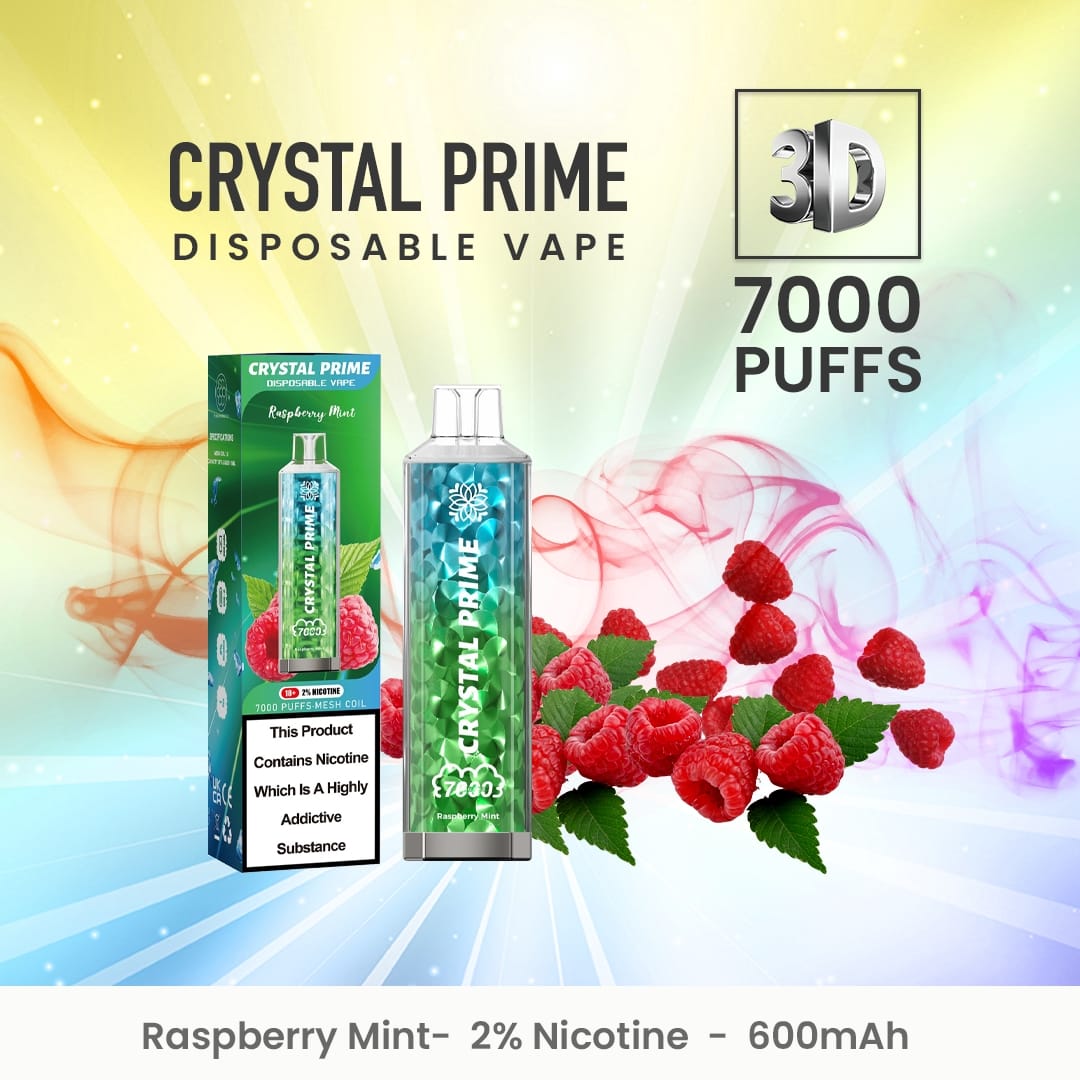 Crystal Prime 7000 Box of 10 Disposable Vape