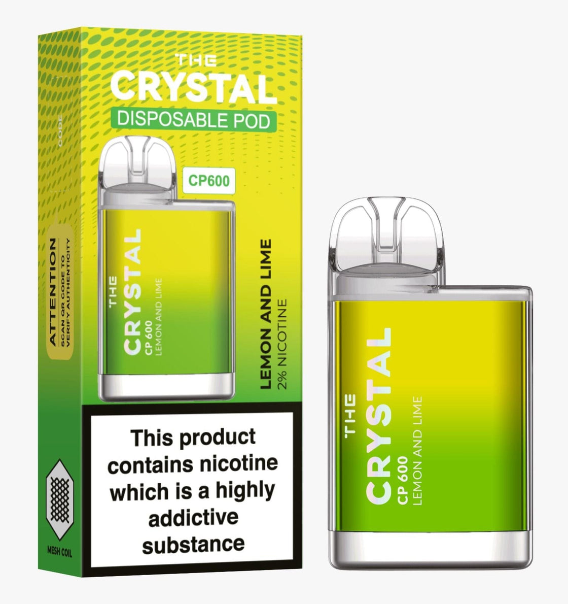 The Crystal CP600 Disposable Vape Puff Bar Box of 10 - #Simbavapes#